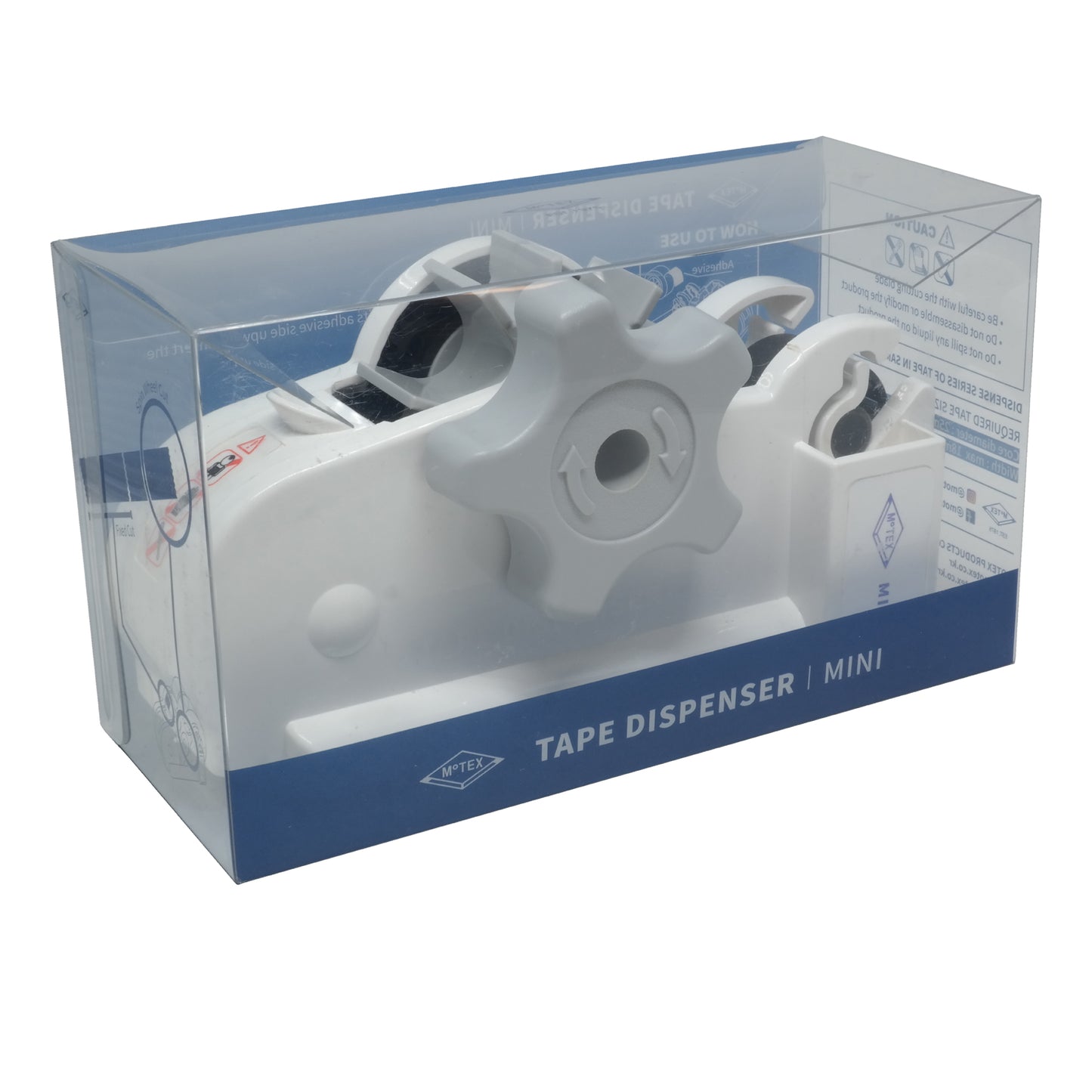MoTEX Tape Dispenser for 1-Inch Core Tape with Self Cutting Tape Technology